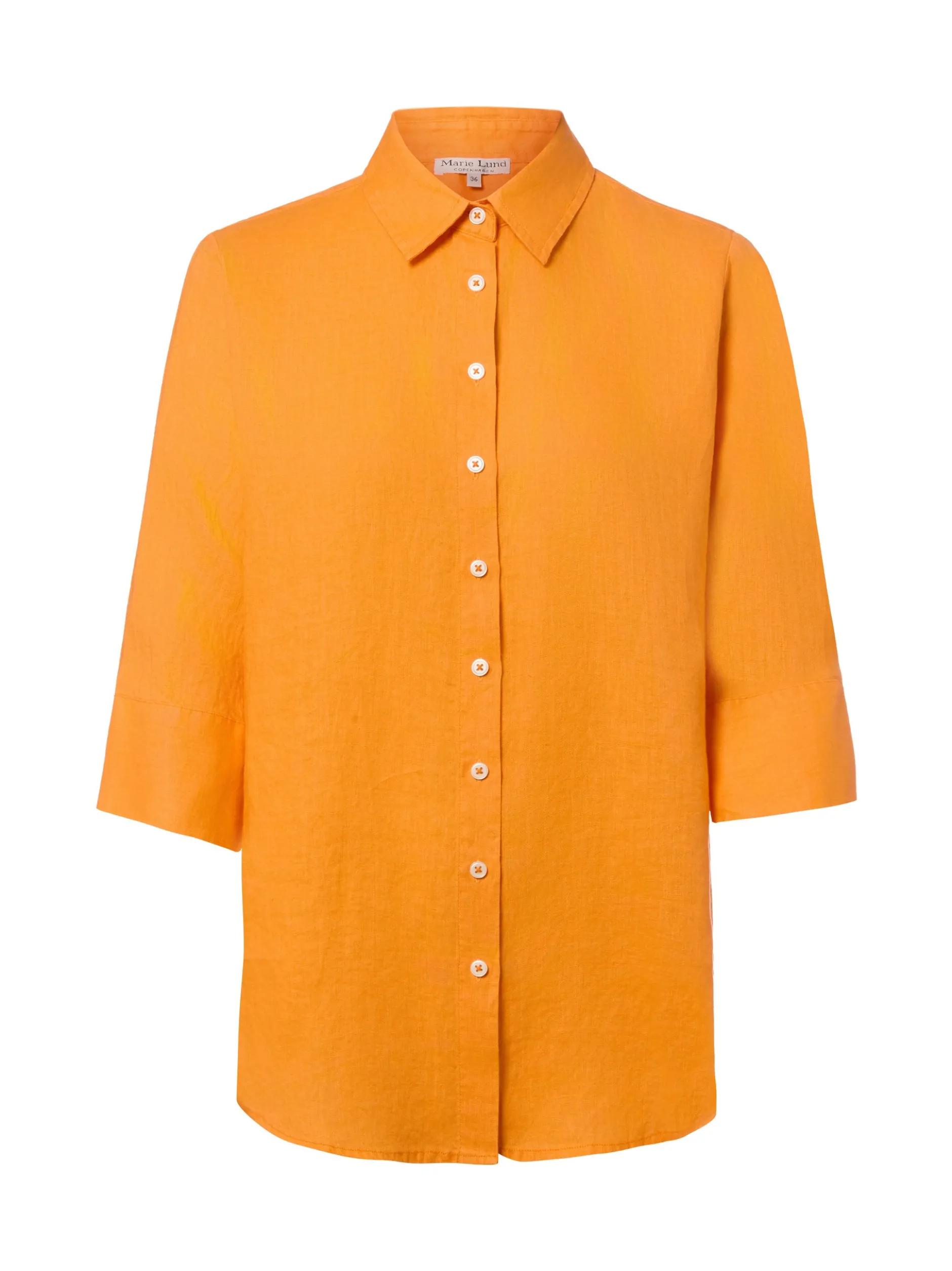 Marie Lund Damen Leinenbluse - Rihab in orange