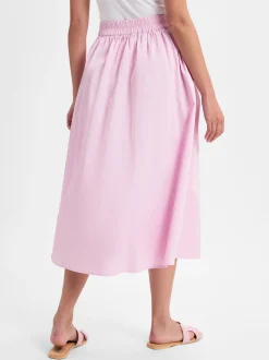 Marie Lund Damen Midirock in rosa - Länge: midi