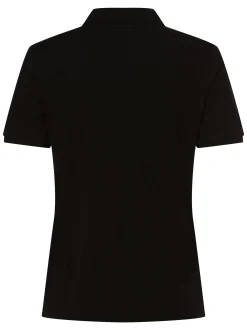 Marie Lund Damen Poloshirt in schwarz - Ärmel: kurzarm
