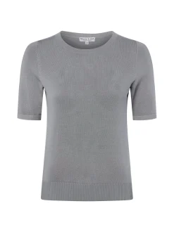 Marie Lund Damen Pullover in hellgrau - Ärmel: kurzarm