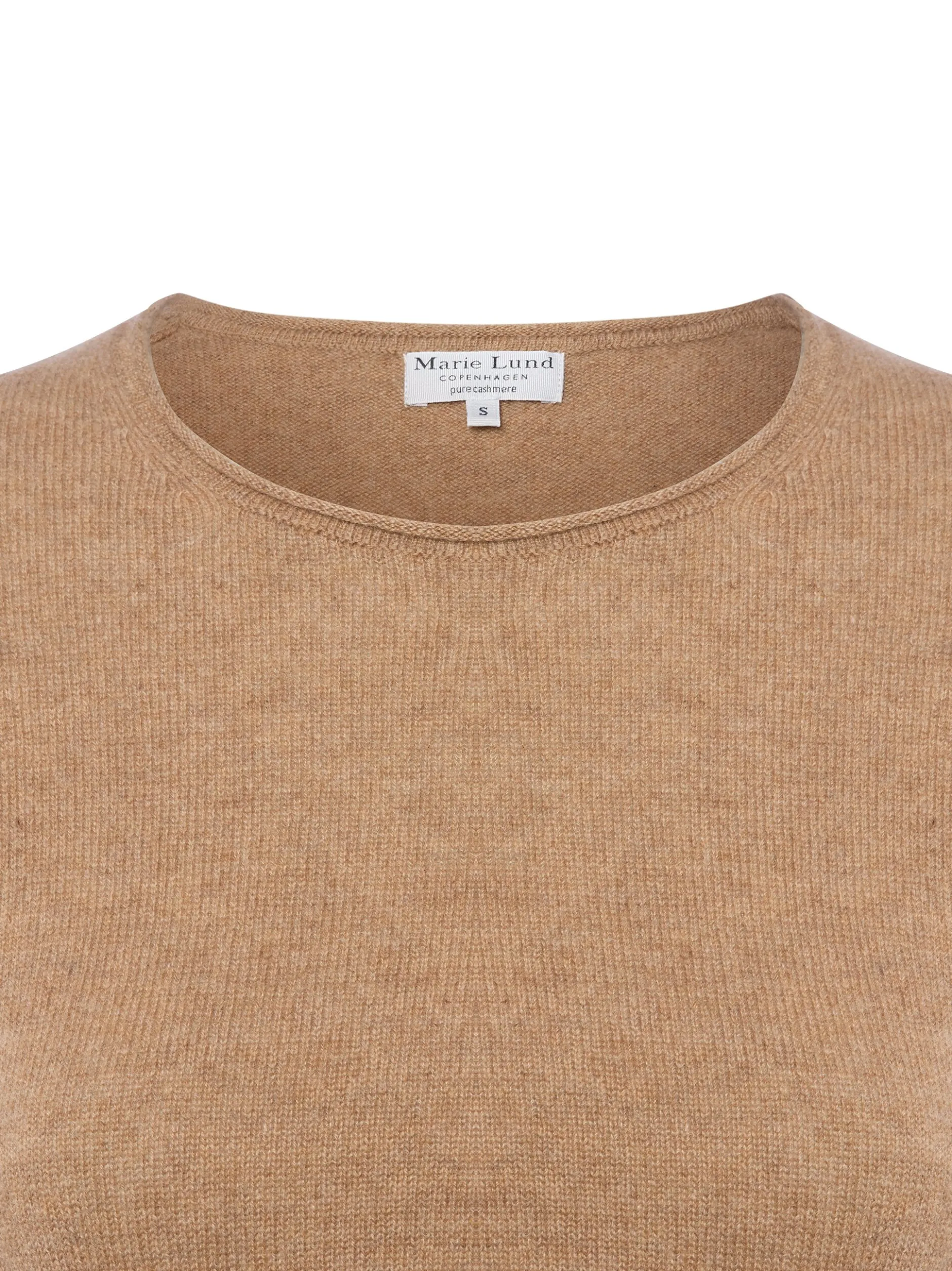 Marie Lund Damen Pure Cashmere Pullover in camel