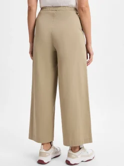 Marie Lund Damen Stoffhose in beige - Länge: lang