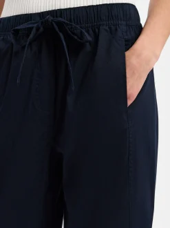 Marie Lund Damen Stoffhose in marine - Länge: verkürzt