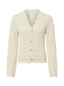 Marie Lund Damen Strickjacke in ecru