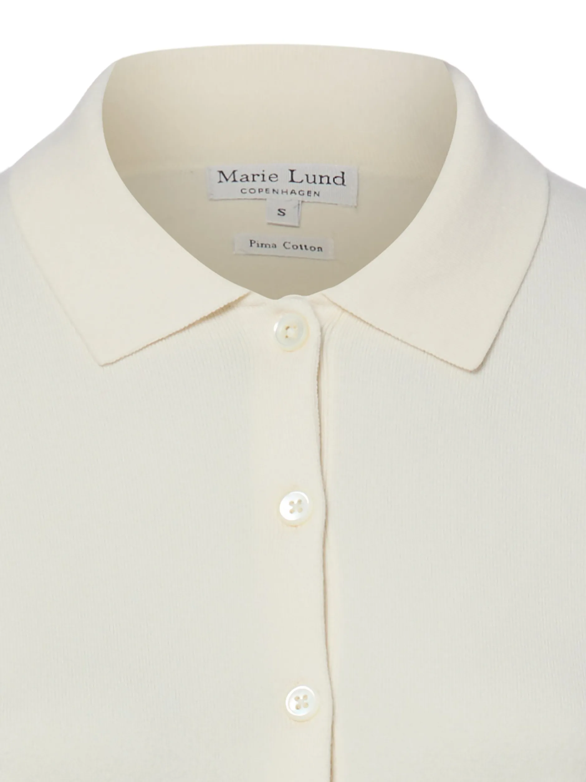 Marie Lund Damen Strickjacke in ecru - Ärmel: langarm