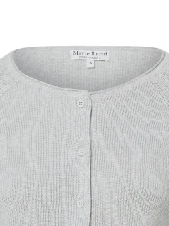 Marie Lund Damen Strickjacke in hellgrau