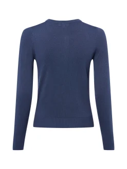 Marie Lund Damen Strickjacke in indigo - Ärmel: langarm