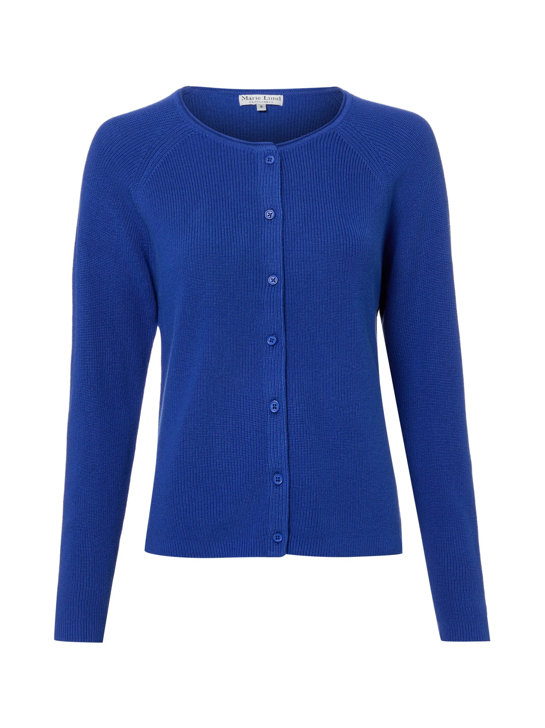 Marie Lund Damen Strickjacke in indigo - Ärmel: langarm