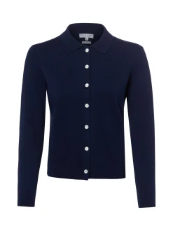 Marie Lund Damen Strickjacke in marine - Ärmel: langarm