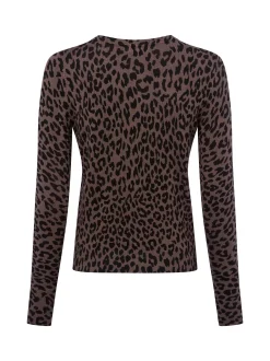 Marie Lund Damen Strickjacke in schlamm schwarz