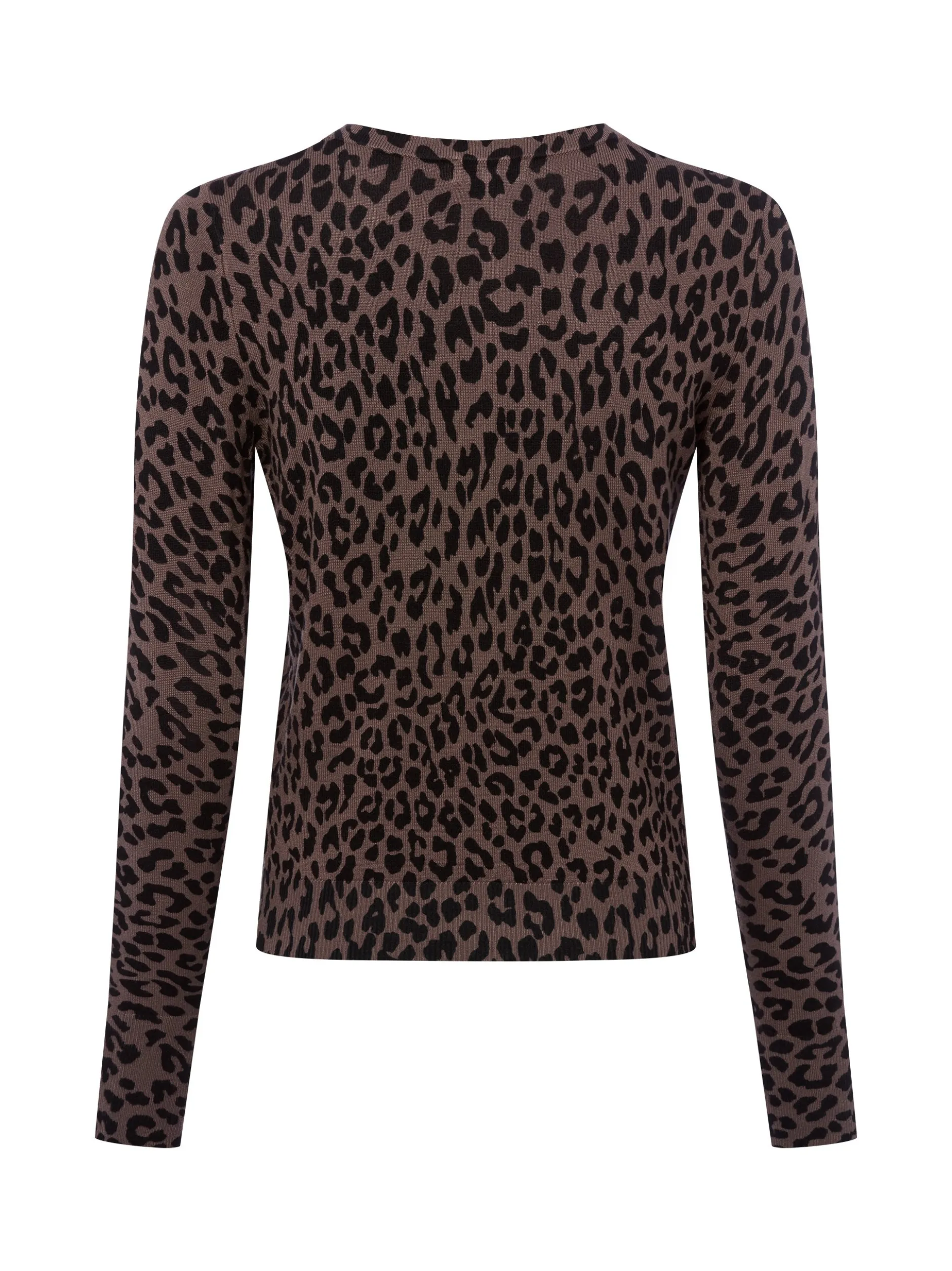 Marie Lund Damen Strickjacke in schlamm schwarz