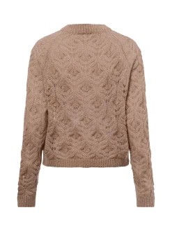 Marie Lund Damen Strickjacke mit Mohair-Anteil in kitt