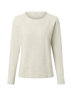 Marie Lund Damen Strickpullover in hellgrau