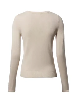 Marie Lund Damen Strickpullover in taupe