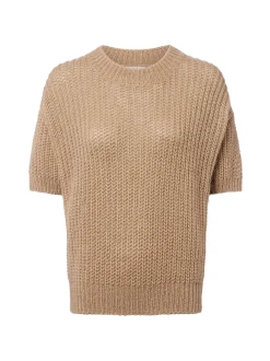 Marie Lund Damen Strickpullover mit Mohairanteil in melange