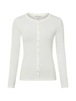 Marie Lund Damen Strickshirt in ecru - Ärmel: langarm