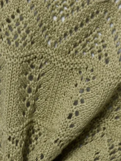 Marie Lund Damen Strickshirt in schilf - Ärmel: kurzarm