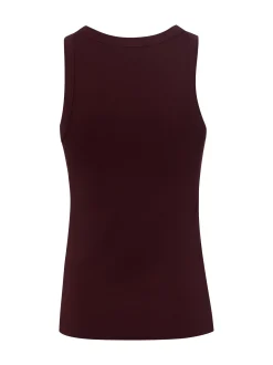Marie Lund Damen Top in bordeaux - Ausschnitt: Rundhals