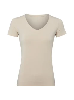 Marie Lund Damen T-Shirt in beige - Ärmel: kurzarm