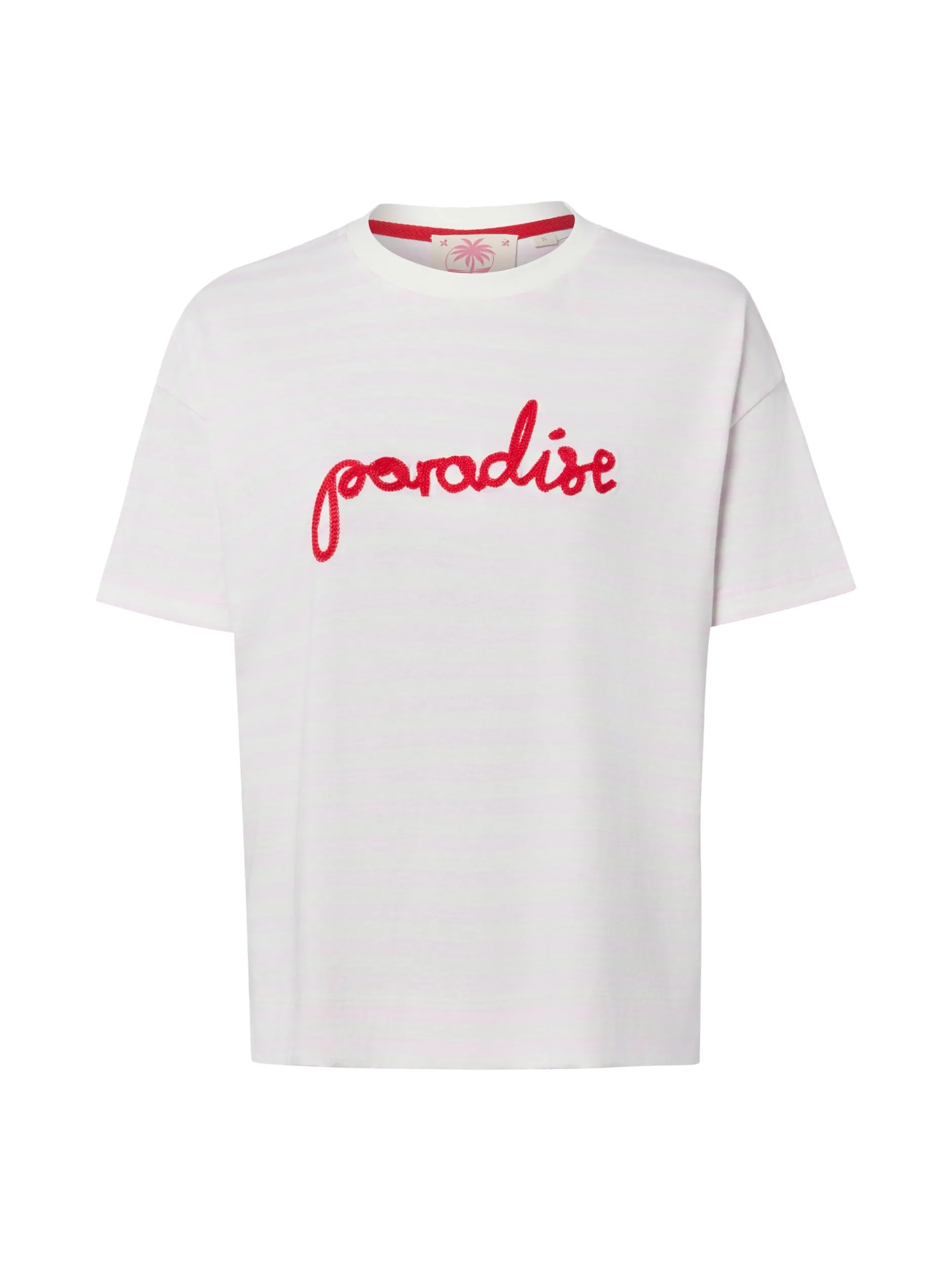 Marie Lund Damen T-Shirt in flieder weiß