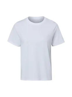 Marie Lund Damen T-Shirt in weiß - Ausschnitt: Rundhals