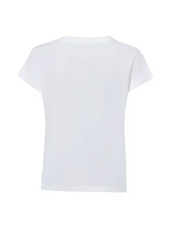 Marie Lund Damen T-Shirt in weiß - Ausschnitt: Rundhals