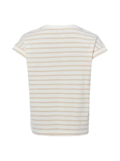 Marie Lund Damen T-Shirt in weiß melange