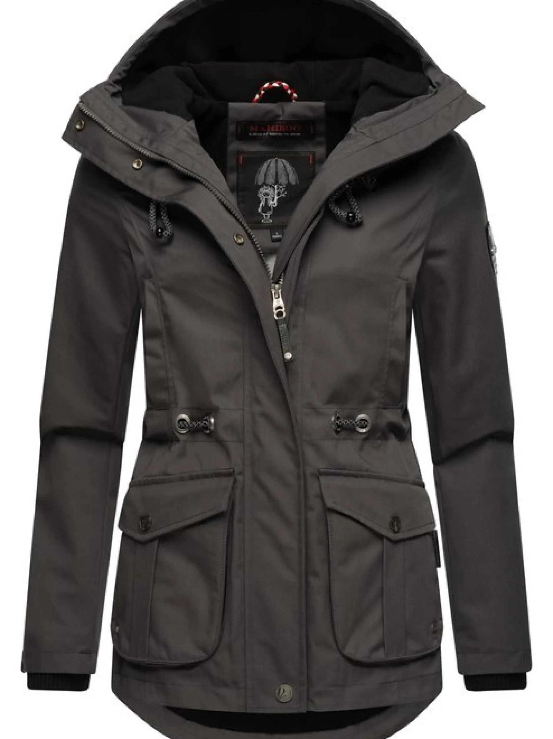 Marikoo Damen Übergangsjacke - Babetaa Prc in anthrazit