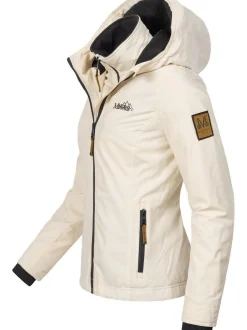 Marikoo Damen Übergangsjacke - Erdbeere in beige