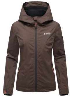 Marikoo Damen Übergangsjacke - Erdbeere in schoko