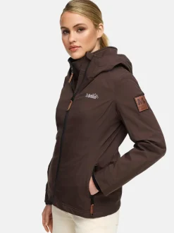 Marikoo Damen Übergangsjacke - Erdbeere in schoko