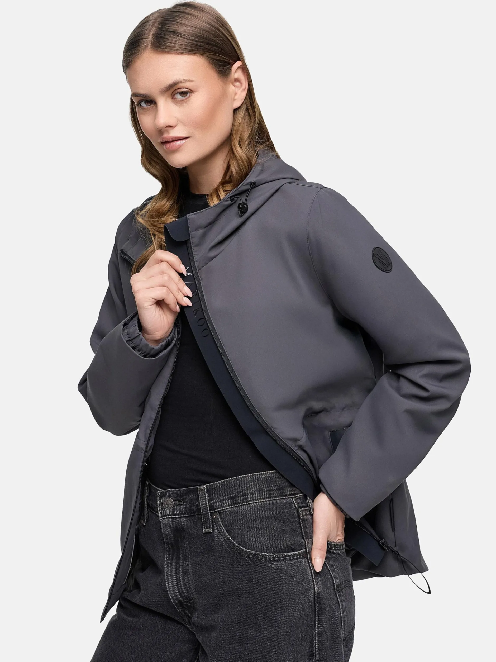 Marikoo Damen Funktionsjacke - Katzilein 16 in anthrazit
