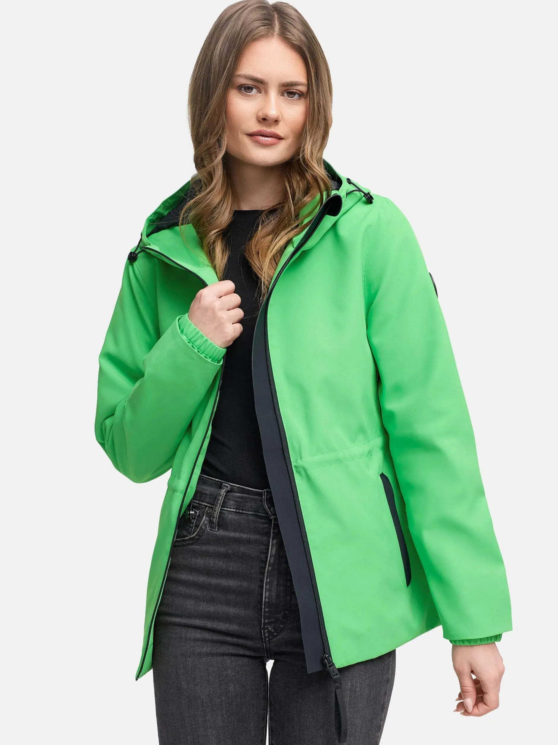 Marikoo Damen Funktionsjacke - Katzilein 16 in grün