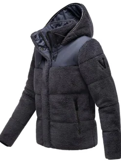 Marikoo Damen Kapuzenplüschjacke - Kaguraa 16 in marine