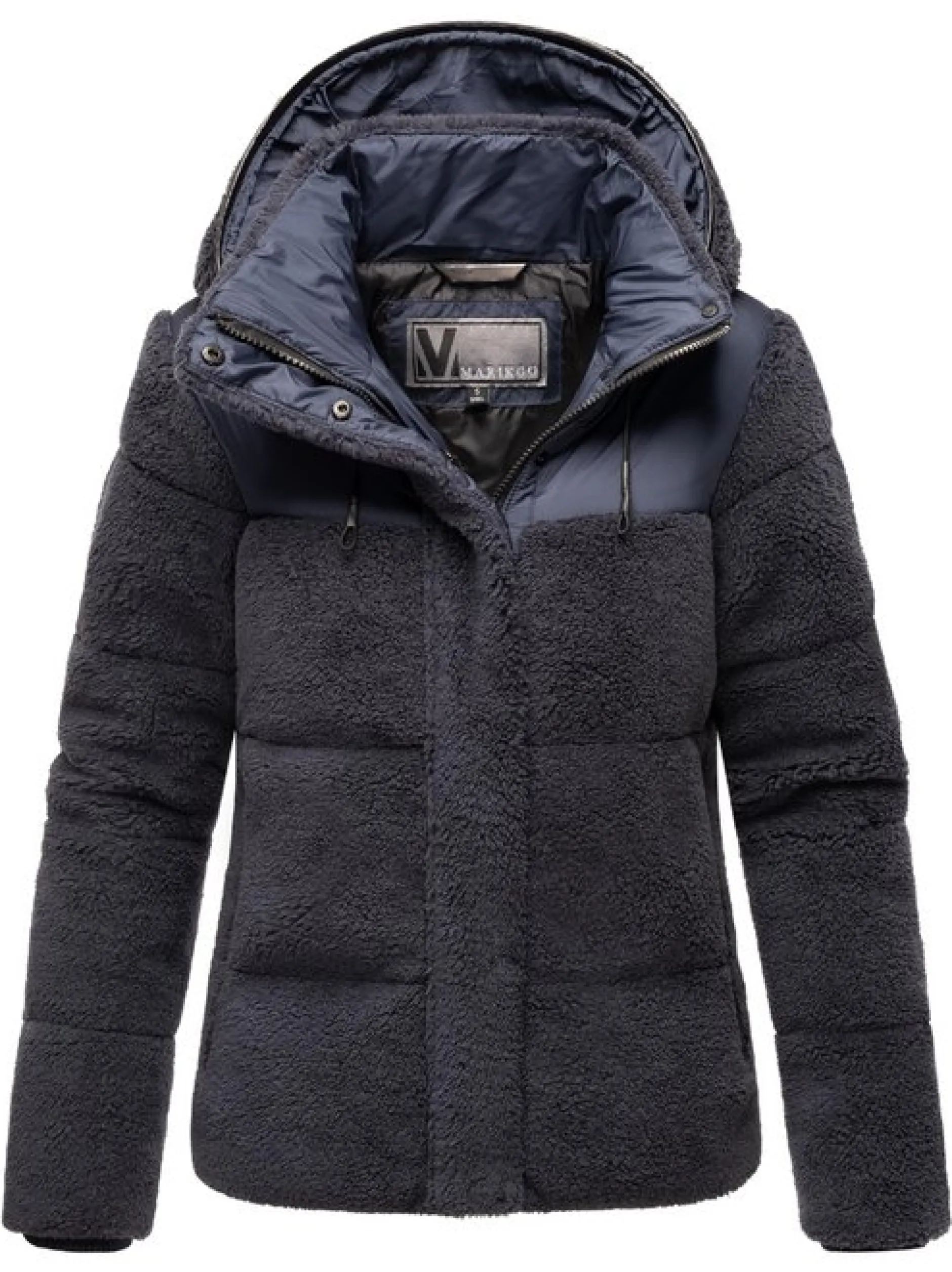 Marikoo Damen Kapuzenplüschjacke - Kaguraa 16 in marine