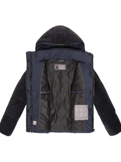 Marikoo Damen Kapuzenplüschjacke - Kaguraa 16 in marine