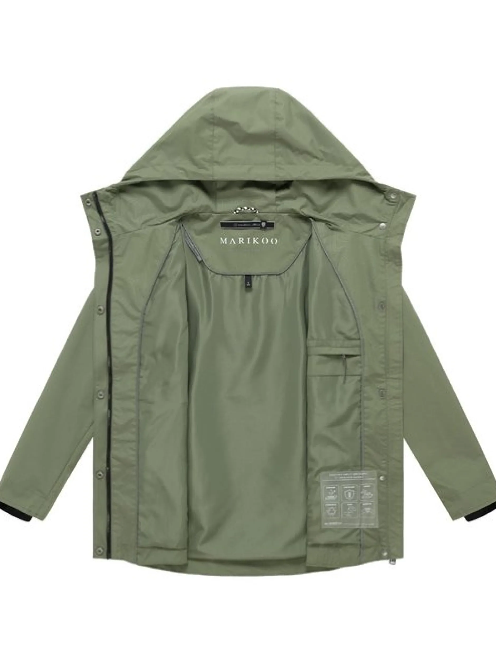 Marikoo Damen Outdoorjacke - Bonbonparty 16 in oliv