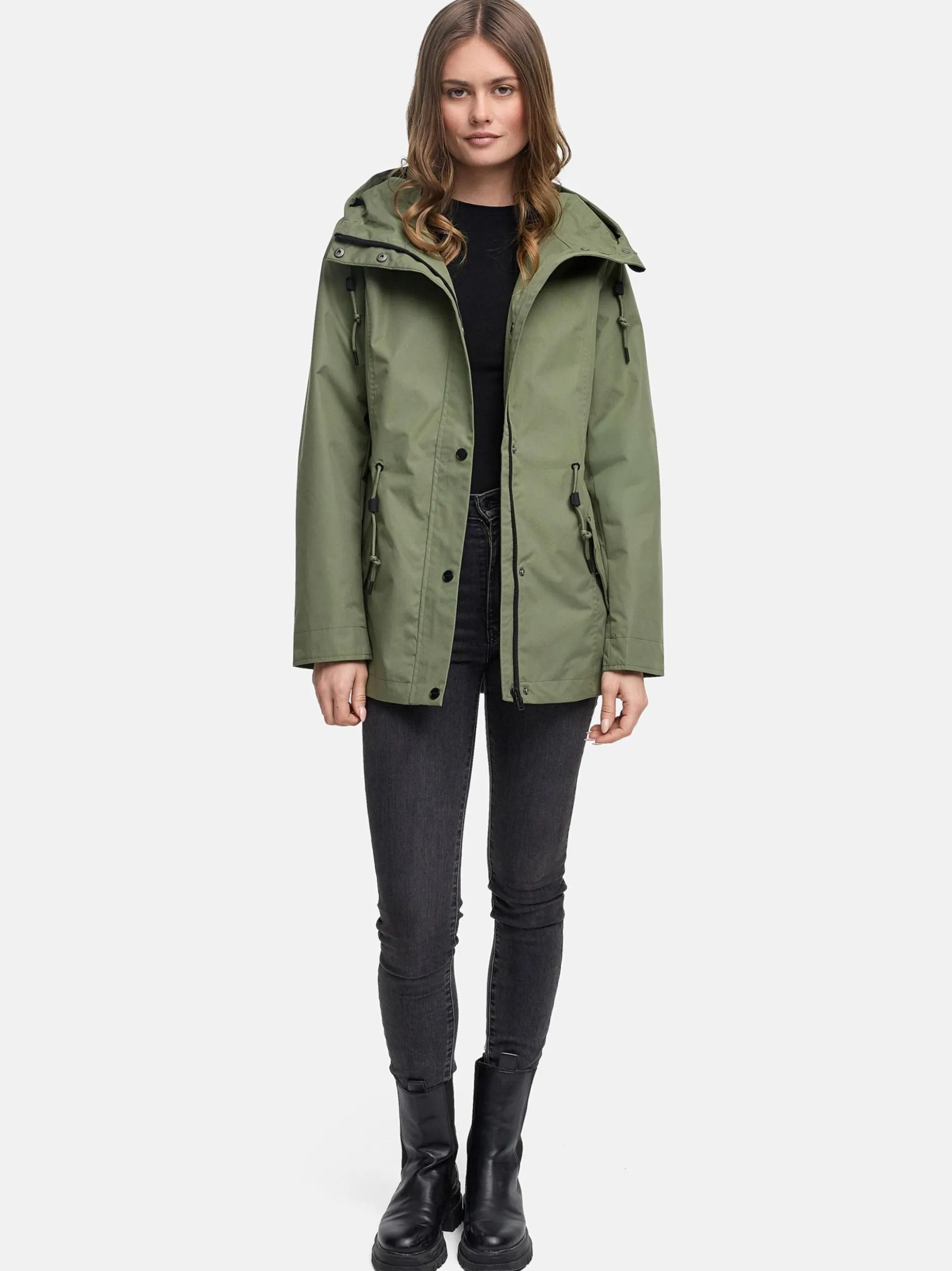 Marikoo Damen Outdoorjacke - Bonbonparty 16 in oliv