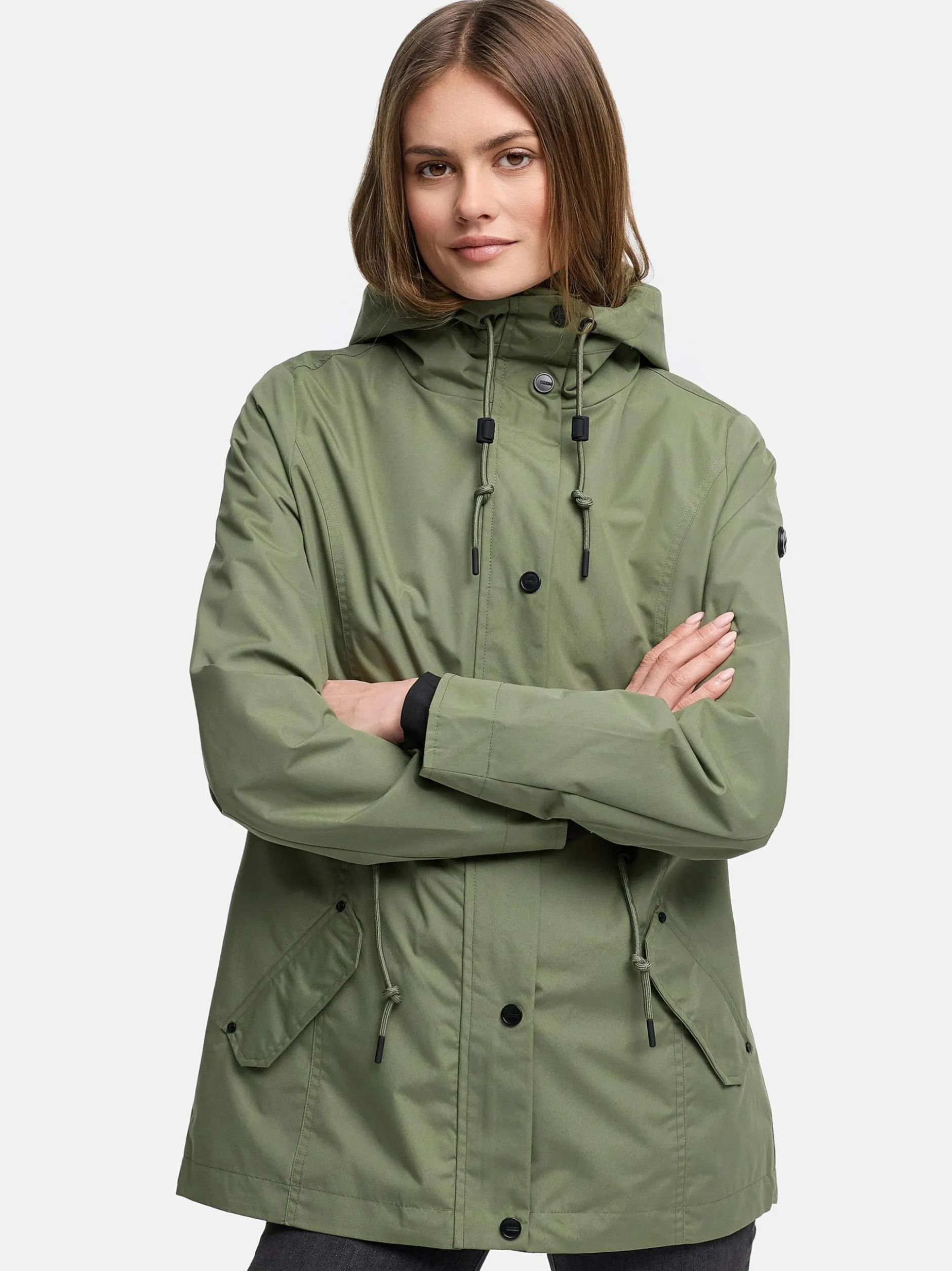 Marikoo Damen Outdoorjacke - Bonbonparty 16 in oliv