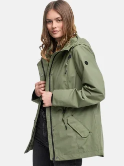 Marikoo Damen Outdoorjacke - Bonbonparty 16 in oliv