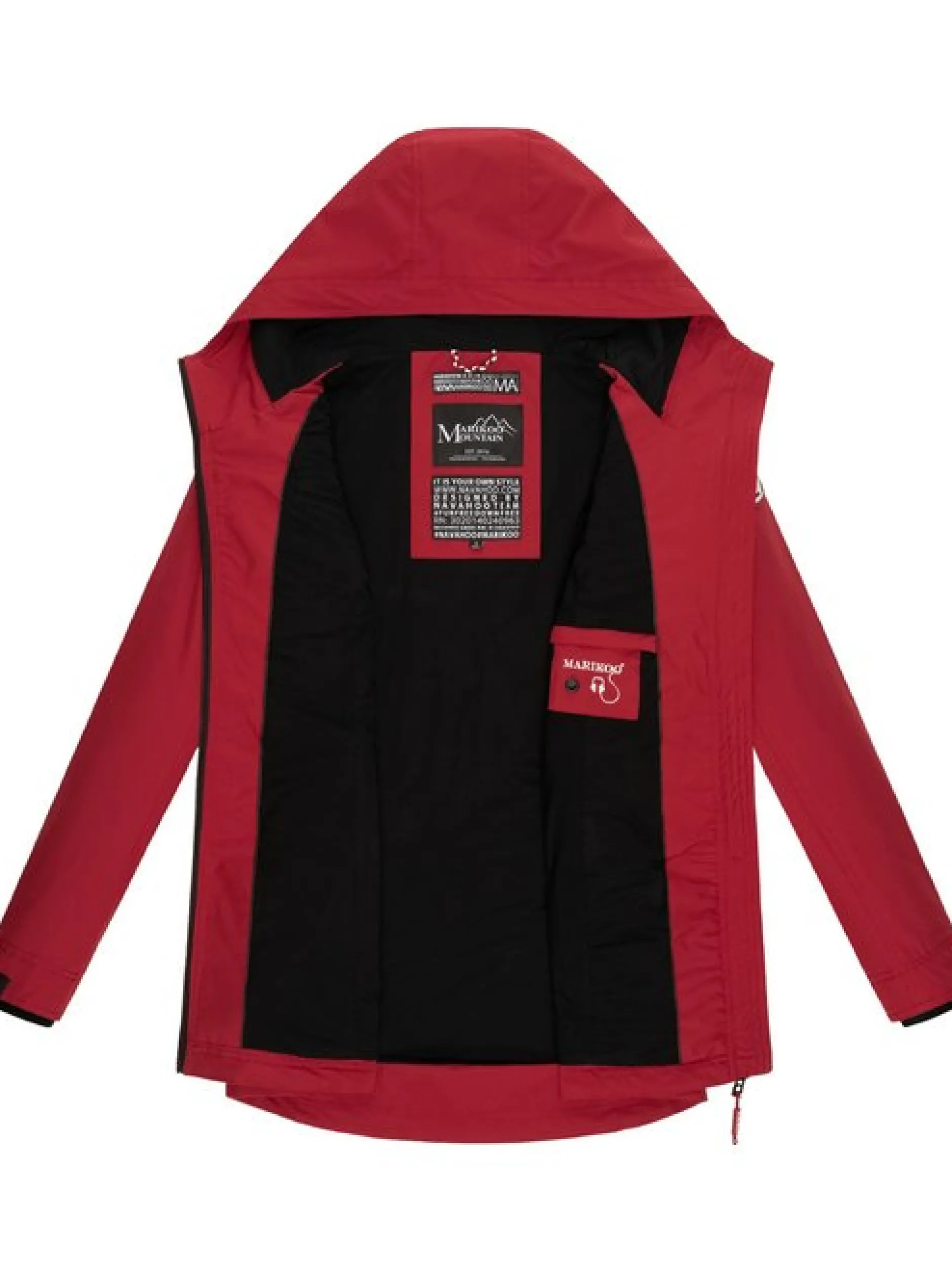 Marikoo Damen Outdoorjacke - Honigbeere in rot
