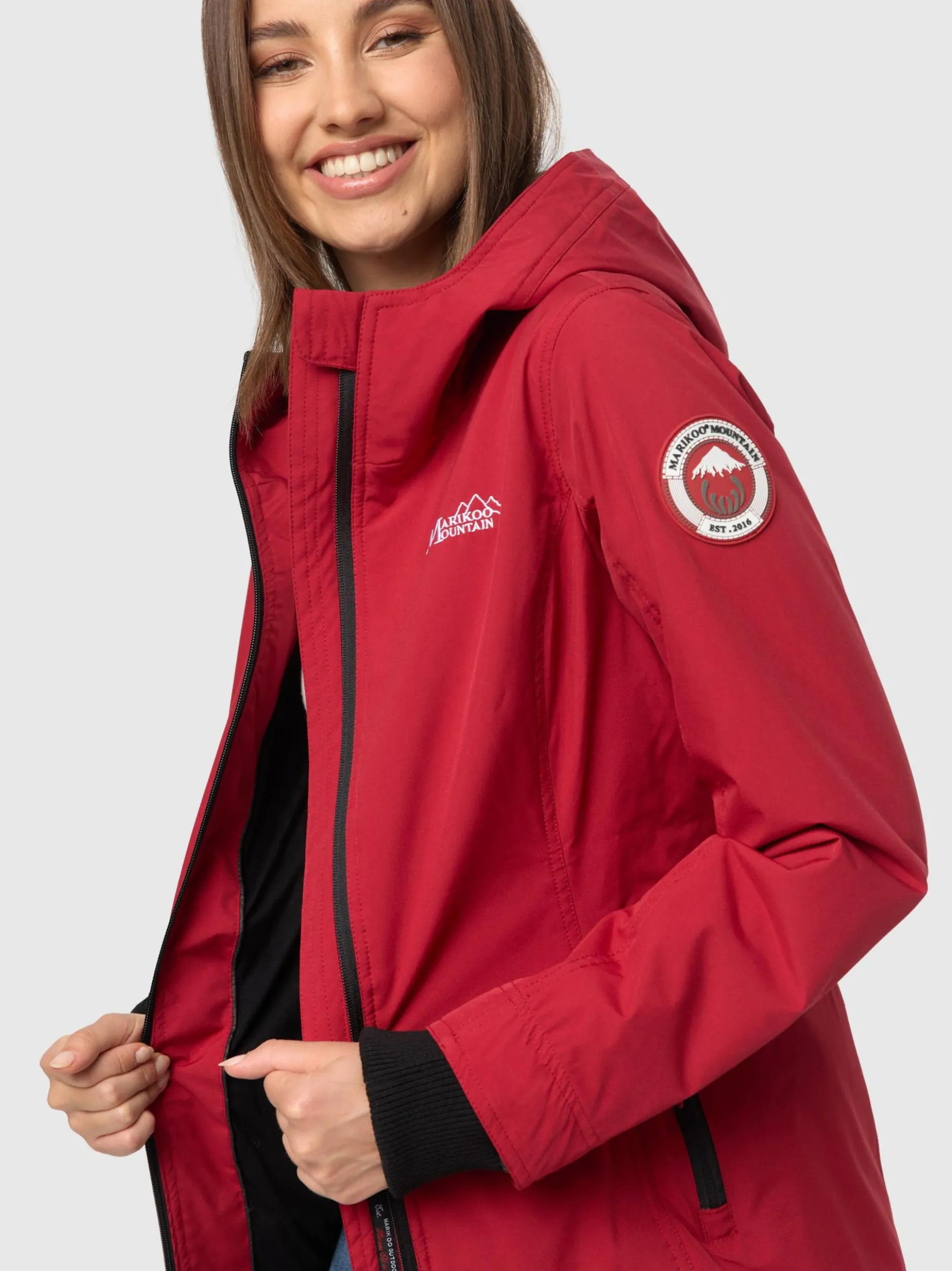 Marikoo Damen Outdoorjacke - Honigbeere in rot