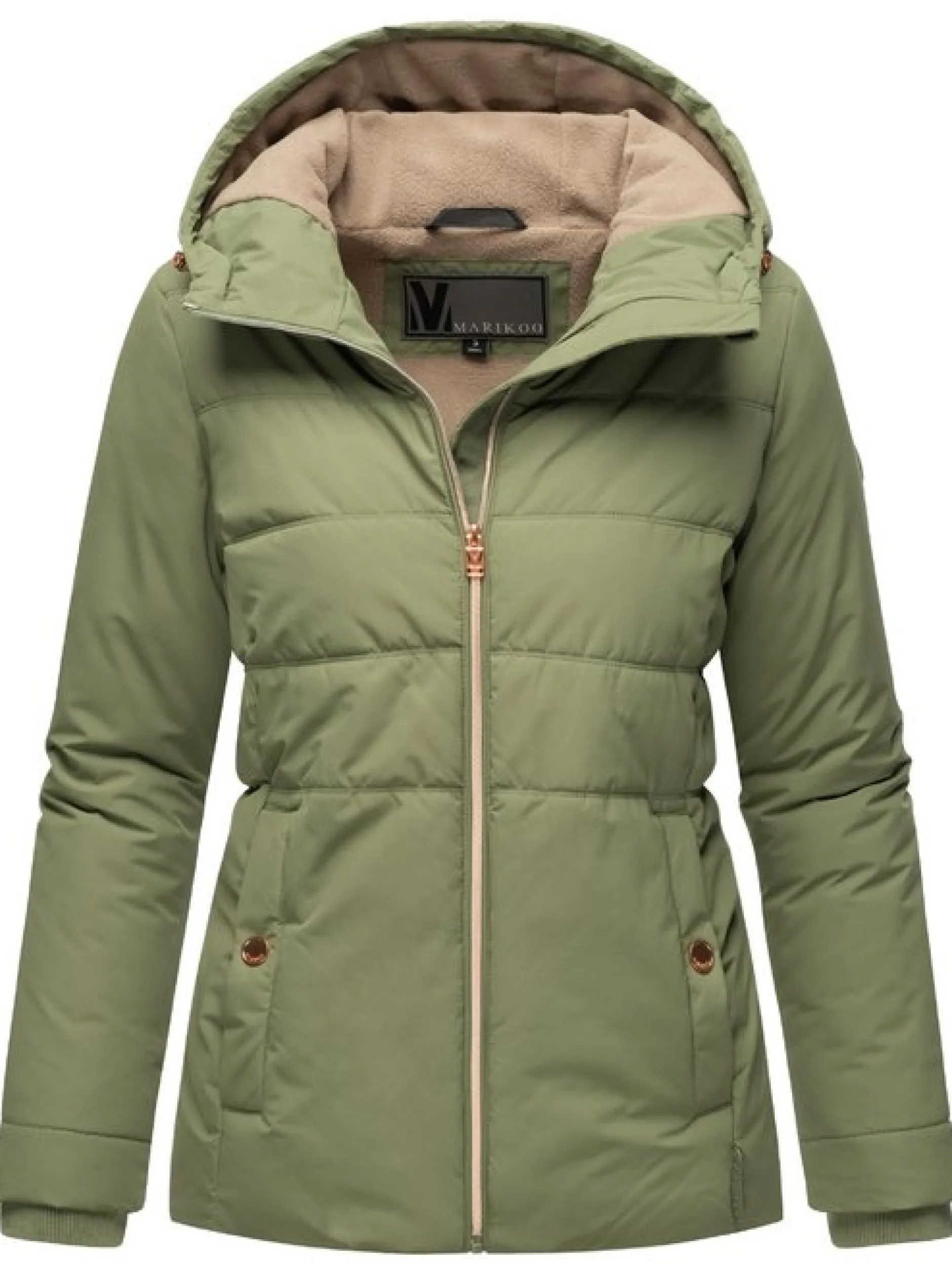 Marikoo Damen Steppjacke - Alemee 16 in oliv