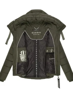 Marikoo Damen Steppjacke - Amayaa-1 in oliv
