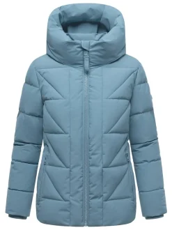 Marikoo Damen Steppjacke - Kuschelnasee 16 in blau