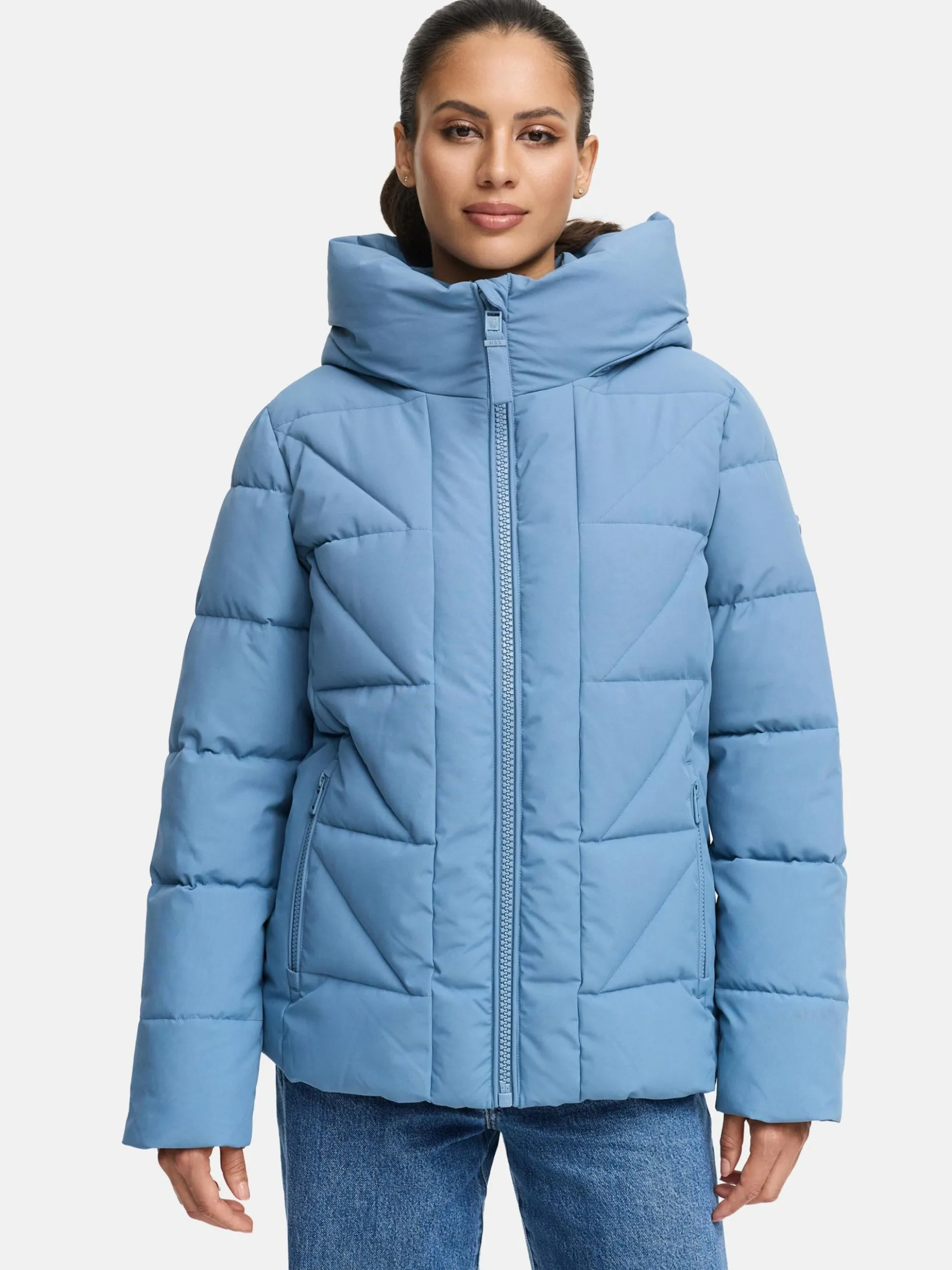 Marikoo Damen Steppjacke - Kuschelnasee 16 in blau