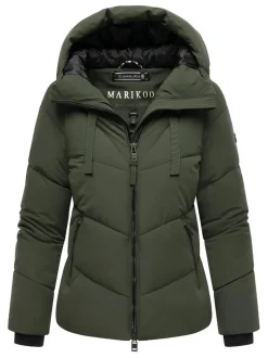 Marikoo Damen Steppjacke - Kwamee 16 in oliv