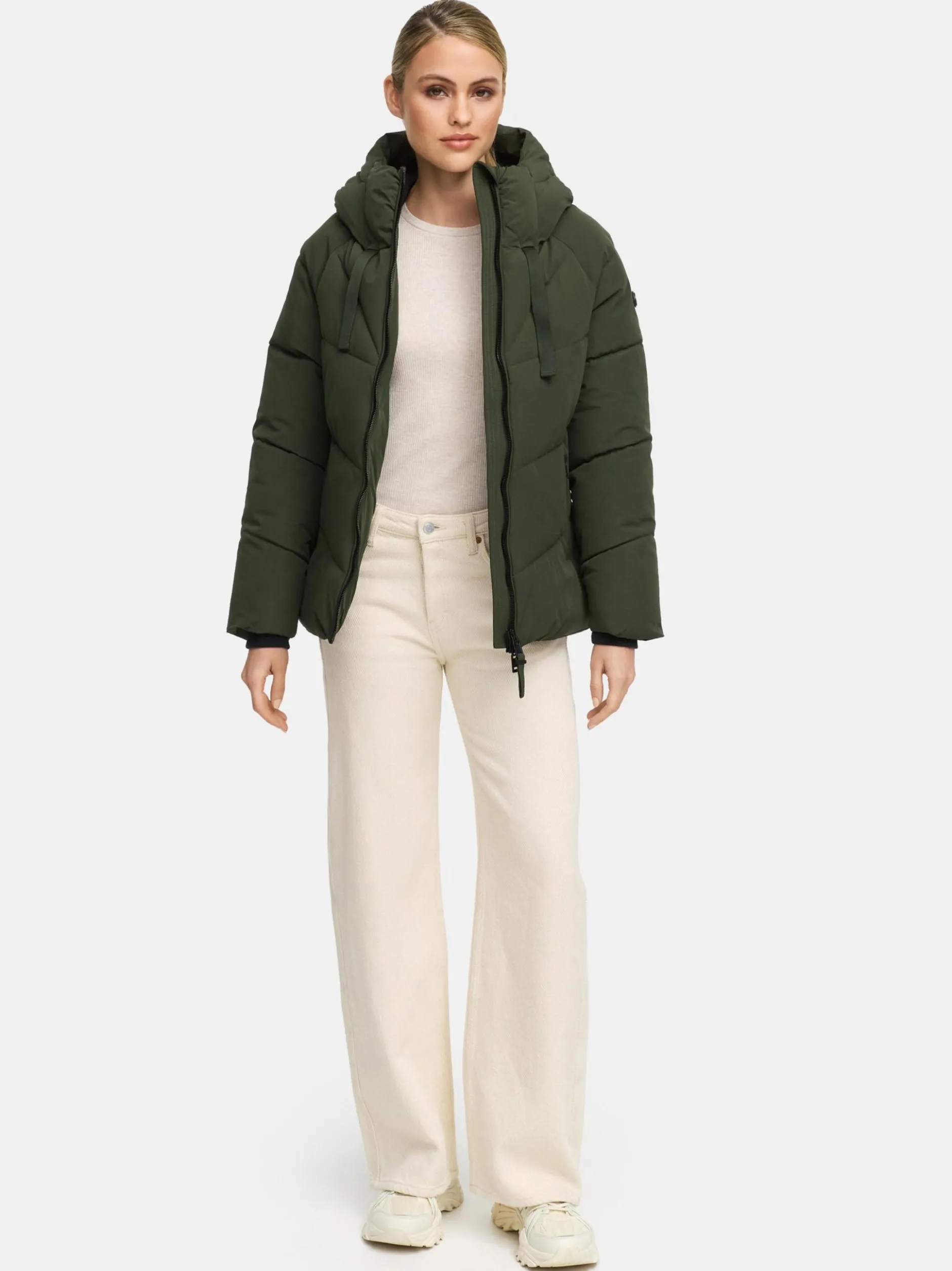 Marikoo Damen Steppjacke - Kwamee 16 in oliv