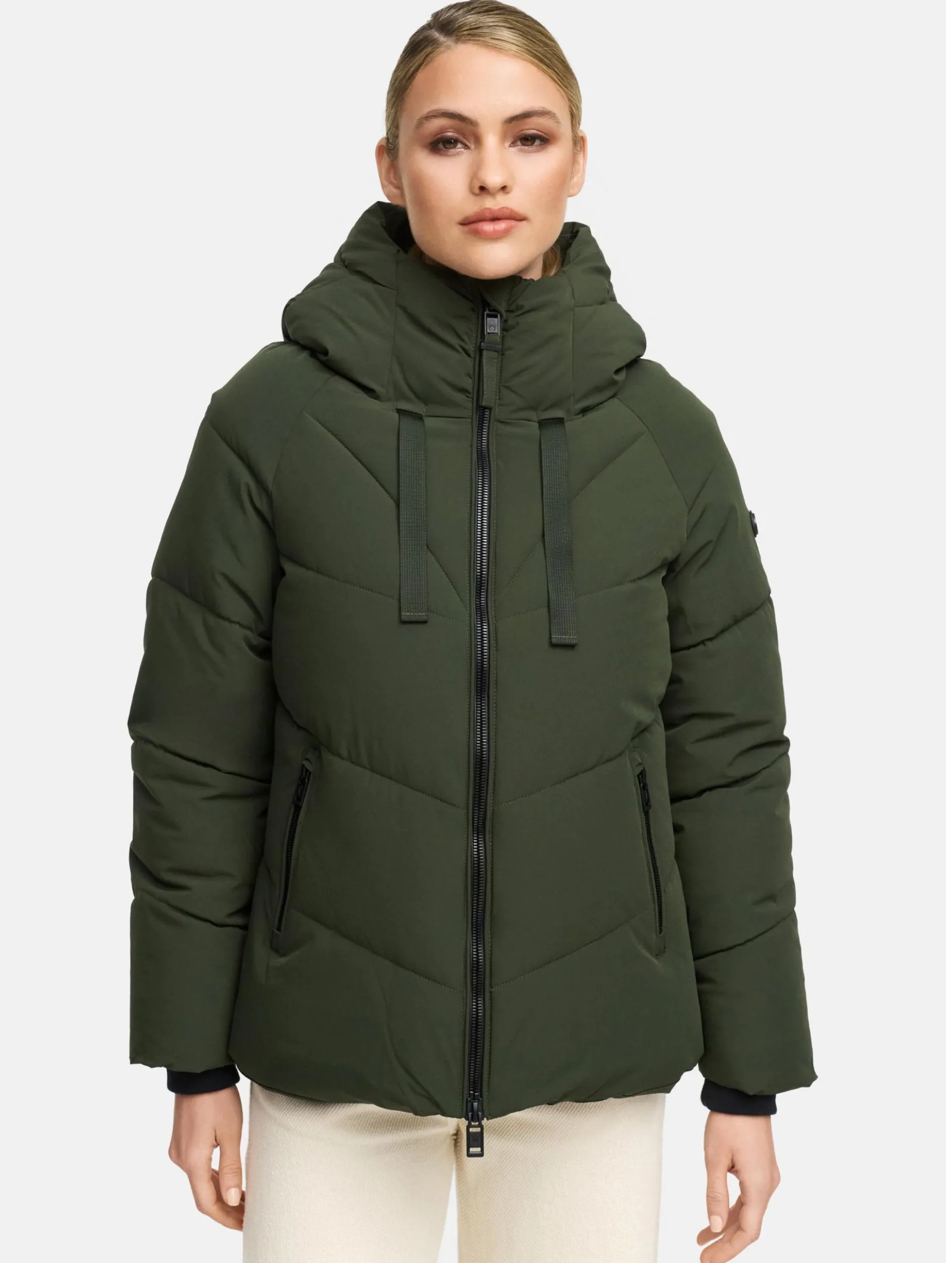 Marikoo Damen Steppjacke - Kwamee 16 in oliv