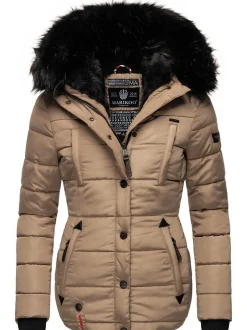 Marikoo Damen Steppjacke - Lotusblüte in camel